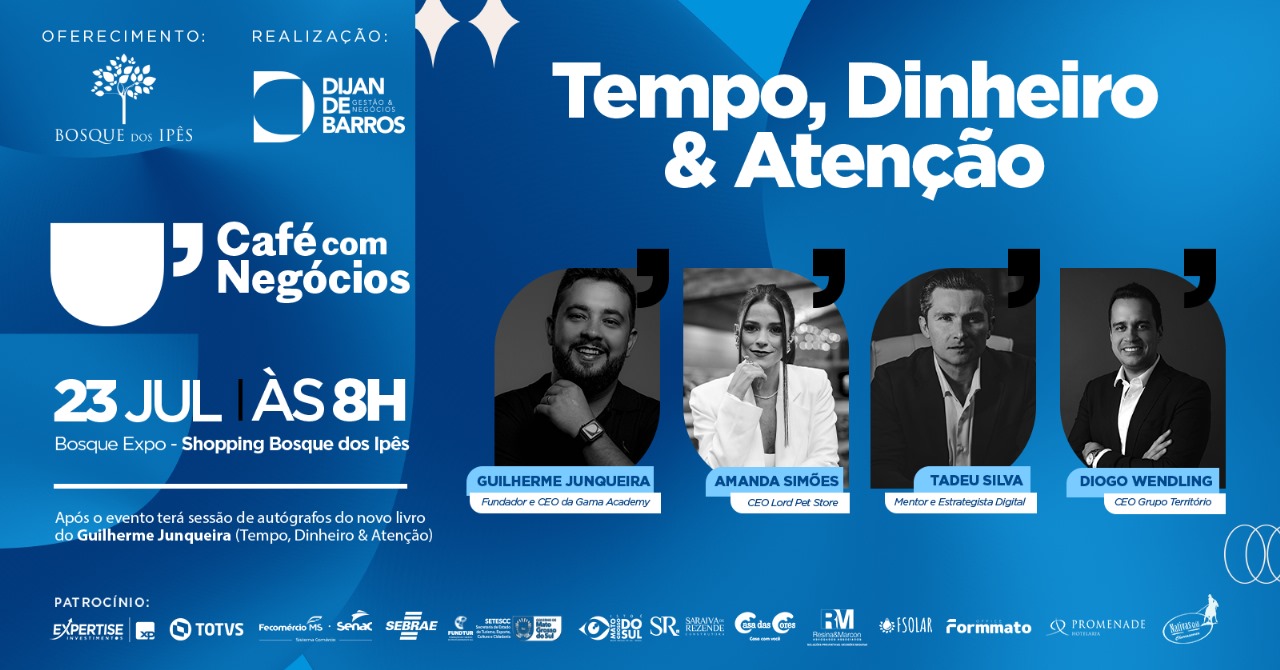 Edição de julho do Café com Negócios